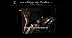 Desktop Screenshot of club-de-sade.org