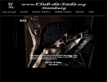 Tablet Screenshot of club-de-sade.org